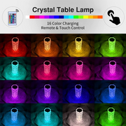 16 Colors LED Crystal Lamp Rose Light Touch Table Lamps Bedr - Tech Bee