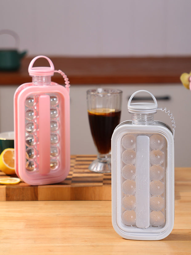Vacane Ice Kettle Ice Ball Maker 2-In-1 Cold Water Bottle Household Ice Cube Ice Making Magic Tool Ice Mold - Tech Bee