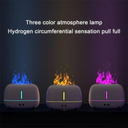 Flame Humidifier Upgraded Flame Fireplace Air Aroma USB Essential Oil Diffuser - Tech Bee