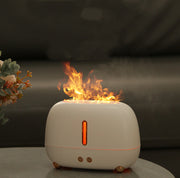 Flame Humidifier Upgraded Flame Fireplace Air Aroma USB Essential Oil Diffuser - Tech Bee